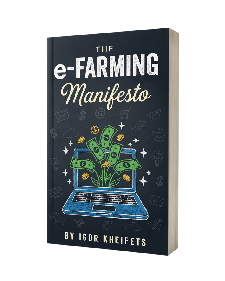 The e-Farming Manifesto book mockup
